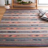 Safavieh Cotton Kilim 5'-0" x 8'-0" Rug in Grey / Olive