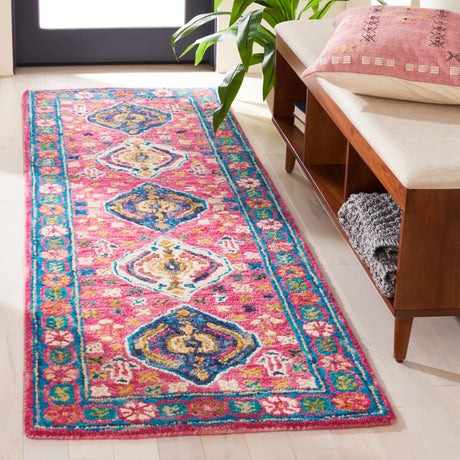 Safavieh Aspen 2'-3" x 7'-0" Rug in Red / Blue