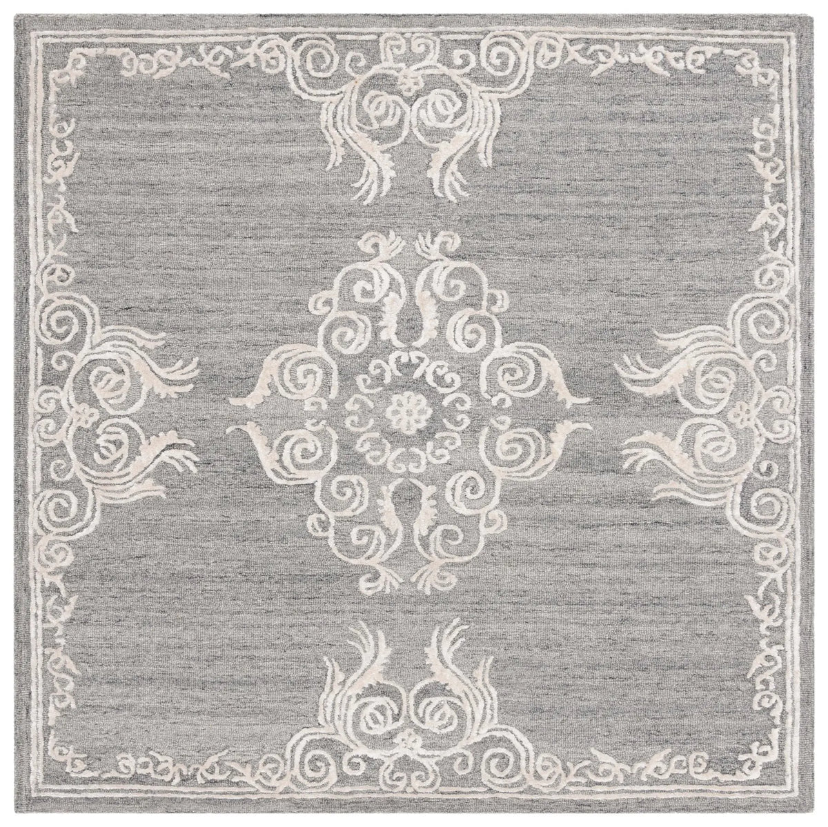 Safavieh Glamour 6'-0" x 6'-0" Rug in Grey / Ivory