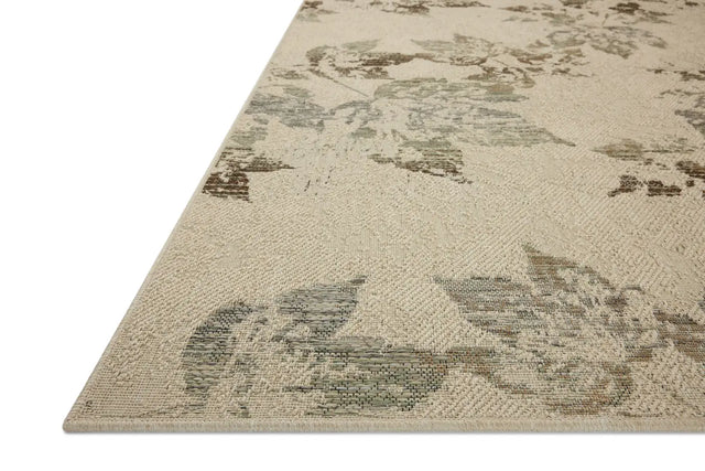 Loloi Saylor SAY-06 Ivory / Bark Rug - rug corner