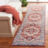 Safavieh Luna 2'-2" x 9'-0" Rug in Beige / Blue Rust