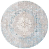 Safavieh Dream 6'-7" x 6'-7" Rug in Grey / Aqua