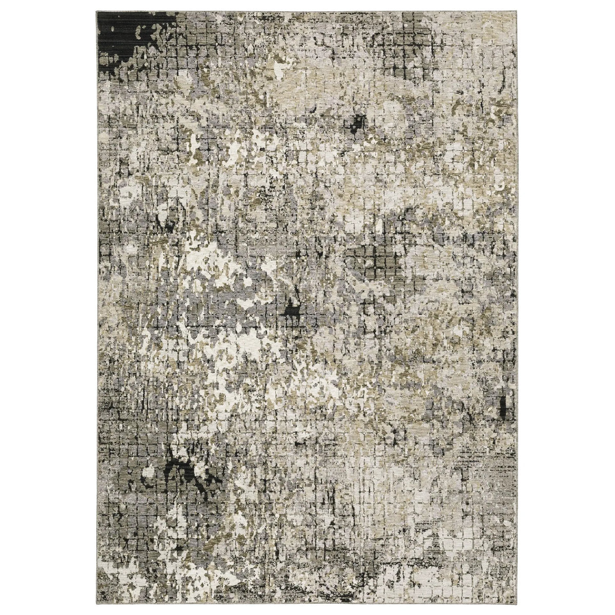 Oriental Weavers Nebulous 091D9 Grey/ Beige Rug - main flat