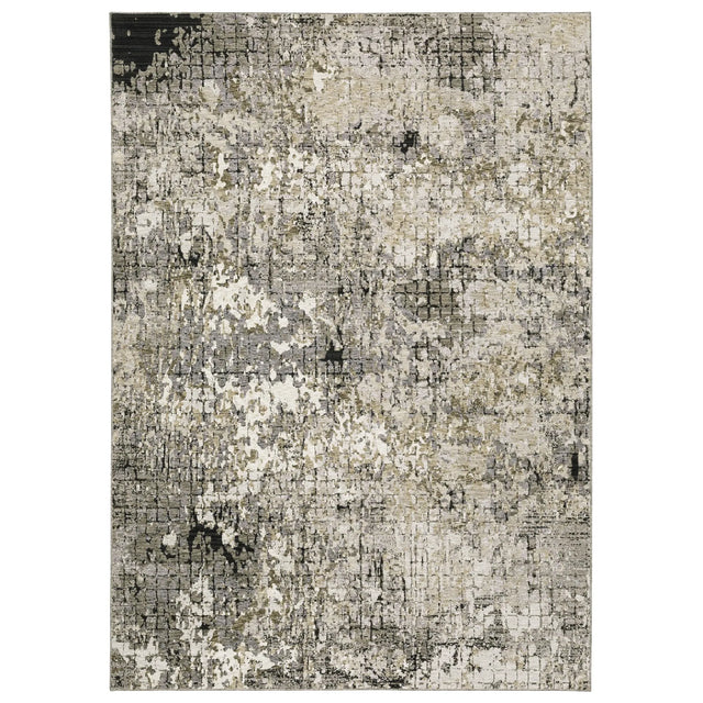 Oriental Weavers Nebulous 091D9 Grey/ Beige Rug - main flat