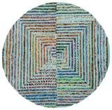 Safavieh Nantucket 4'-0" x 4'-0" Rug in Teal