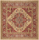 Safavieh Mahal 6'-7" x 6'-7" Rug in Red / Natural