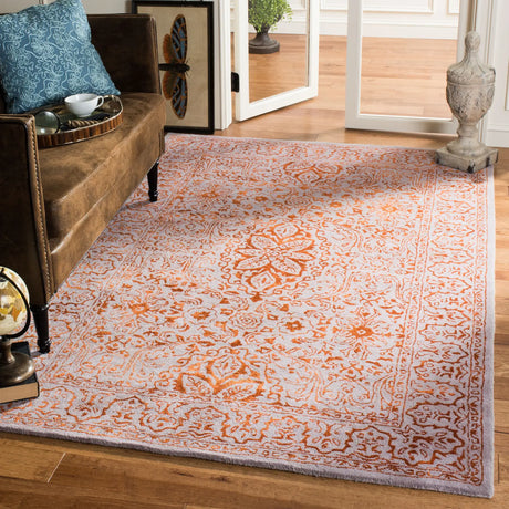 Safavieh Glamour 4'-0" x 6'-0" Rug in Grey / Rust