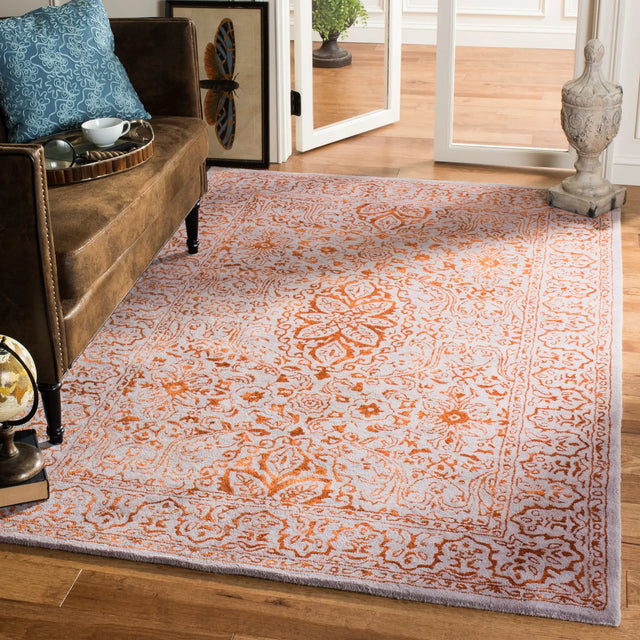 Safavieh Glamour 4'-0" x 6'-0" Rug in Grey / Rust