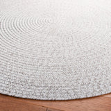 Safavieh Braided 5'-0" x 5'-0" Rug in Silver / Grey