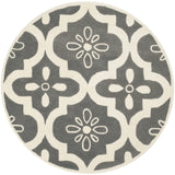 Safavieh Chatham 5'-0" x 5'-0" Rug in Dark Grey / Ivory