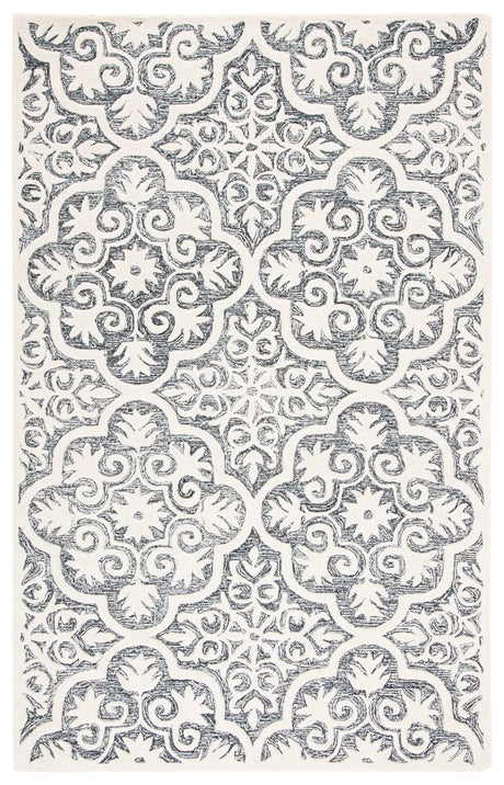 Safavieh Metro 4'-0" x 6'-0" Rug in Black / Ivory