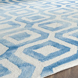 Safavieh Dip Dye 7'-0" x 7'-0" Rug in Ivory / Blue