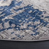 Safavieh Meadow 100 6'-7" x 6'-7" Rug in Grey / Blue