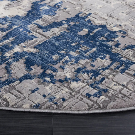 Safavieh Meadow 100 6'-7" x 6'-7" Rug in Grey / Blue