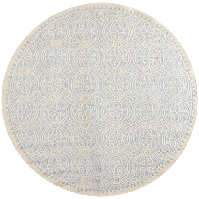 Safavieh Cambridge 10'-0" x 10'-0" Rug in Light Blue / Ivory