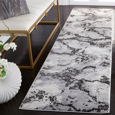 Safavieh Craft 2'-3" x 8'-0" Rug in Grey / Dark Grey