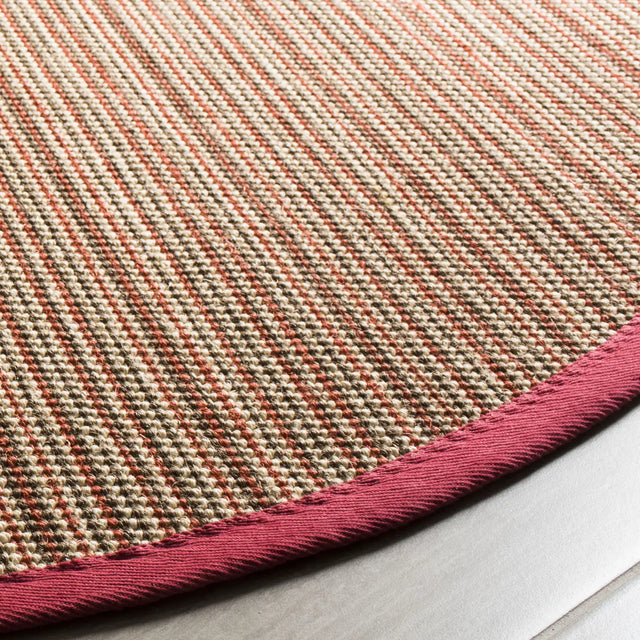 Safavieh Natural Fiber 6'-0" x 6'-0" Rug in Brown / Red