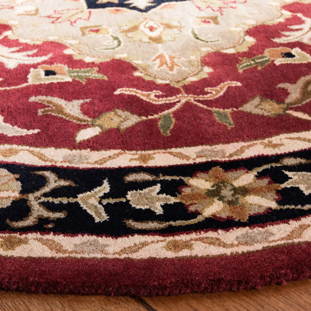 Safavieh Heritage 6'-0" x 6'-0" Rug in Red / Black