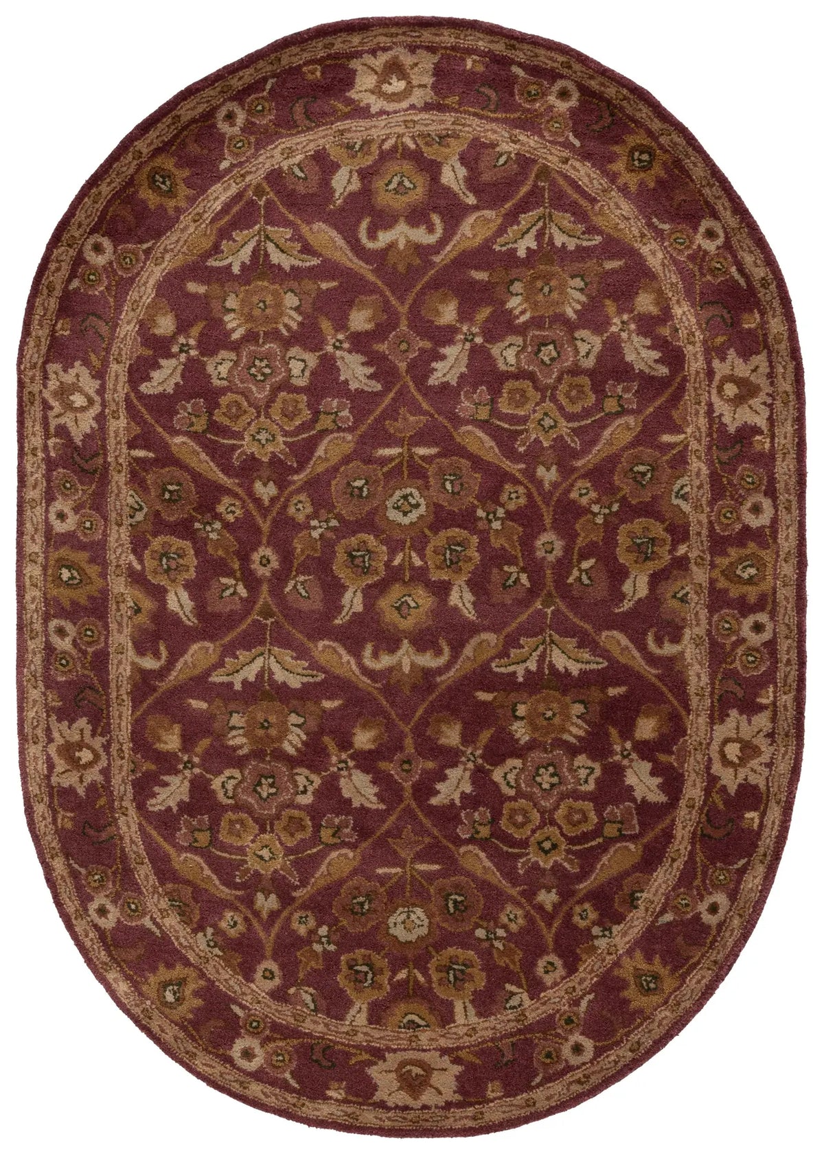 Safavieh Antiquity 4'-6" x 6'-6" Rug in Wine / Gold