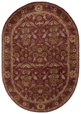 Safavieh Antiquity 4'-6" x 6'-6" Rug in Wine / Gold