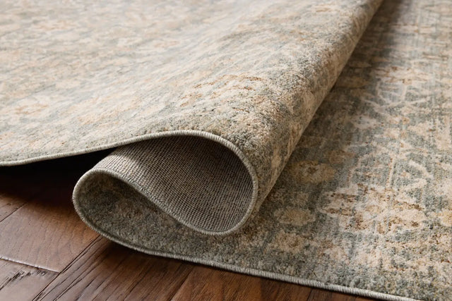 Chris Loves Julia x Loloi Palma PLM-05 Blue / Natural Rug - pile height