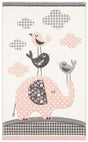 Safavieh Carousel Kids 100 3'-3" x 5'-3" Rug in Pink / Ivory
