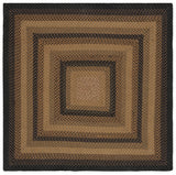 Safavieh Braided 6'-0" x 6'-0" Rug in Gold / Sage