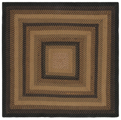 Safavieh Braided 6'-0" x 6'-0" Rug in Gold / Sage