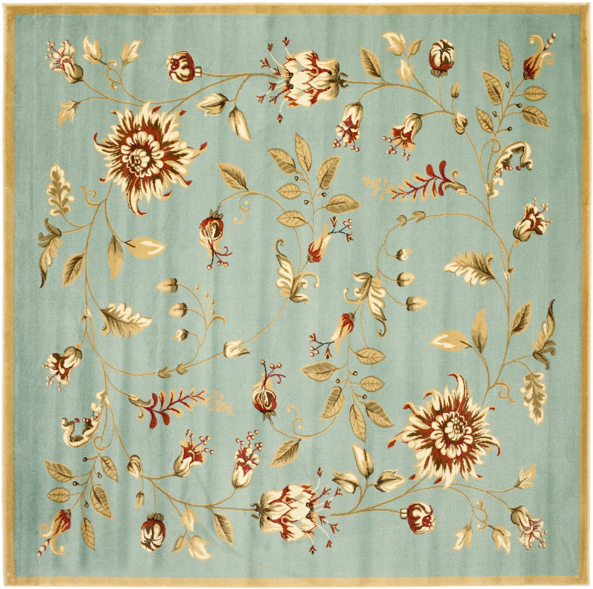 Safavieh Lyndhurst 6'-7" x 6'-7" Rug in Blue / Multi