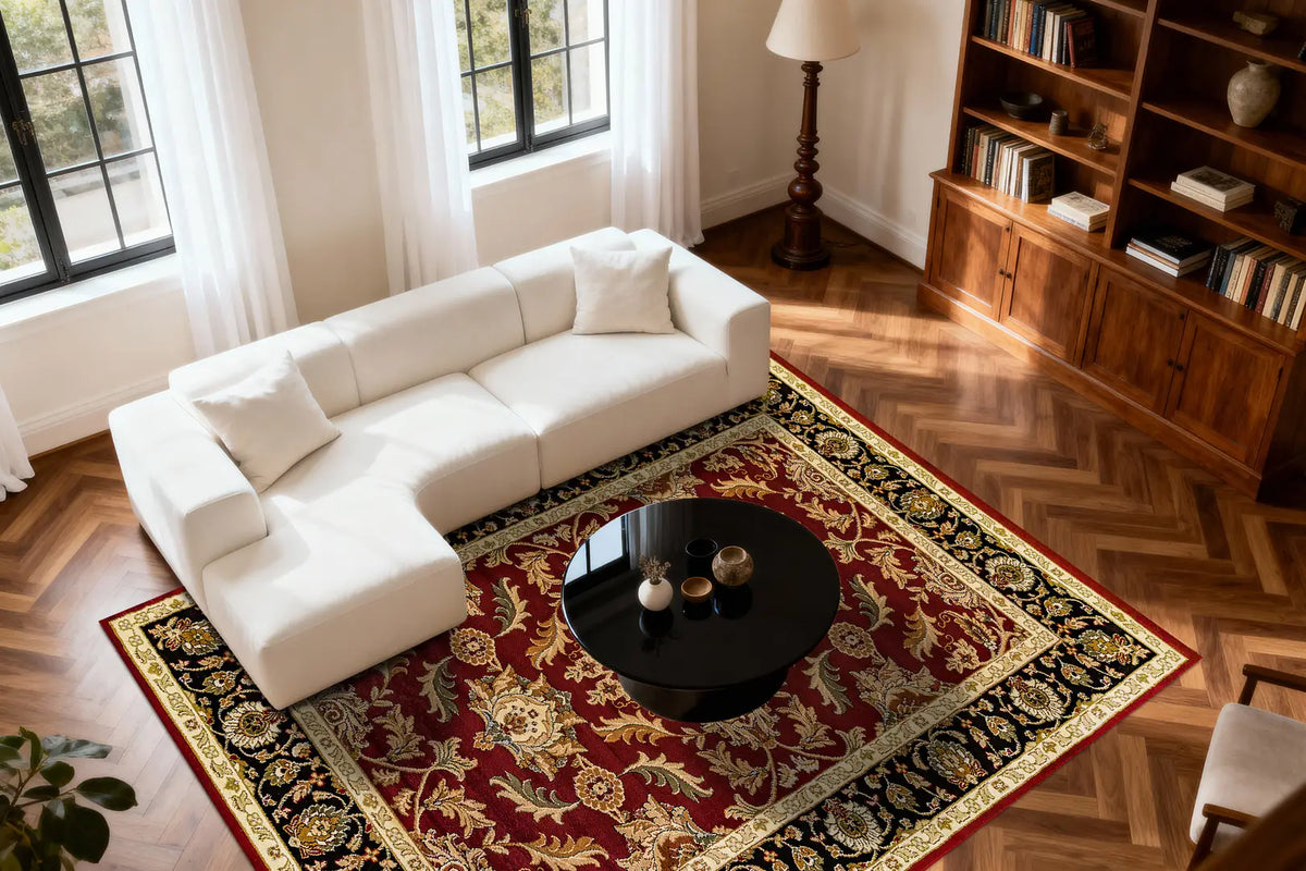 Dynamic Rugs Yazd 1744 Red Rugs - Room