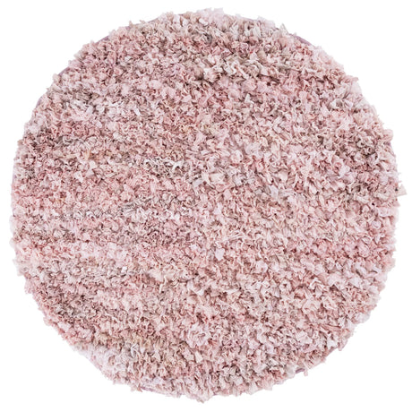 Safavieh Rio Shag 6'-0" x 6'-0" Rug in Light Pink