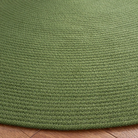 Safavieh Braided 5'-0" x 5'-0" Rug in Olive / Green