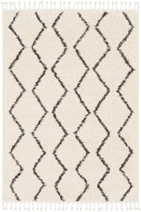 Surya Berber Shag Bbe-2303 Charcoal, Beige Rugs.