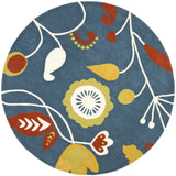 Safavieh Soho 6'-0" x 6'-0" Rug in Dark Blue / Multi