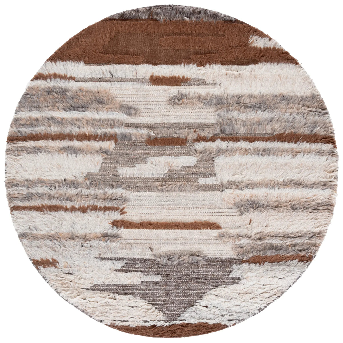Safavieh Kenya 6'-0" x 6'-0" Rug in Grey / Brown