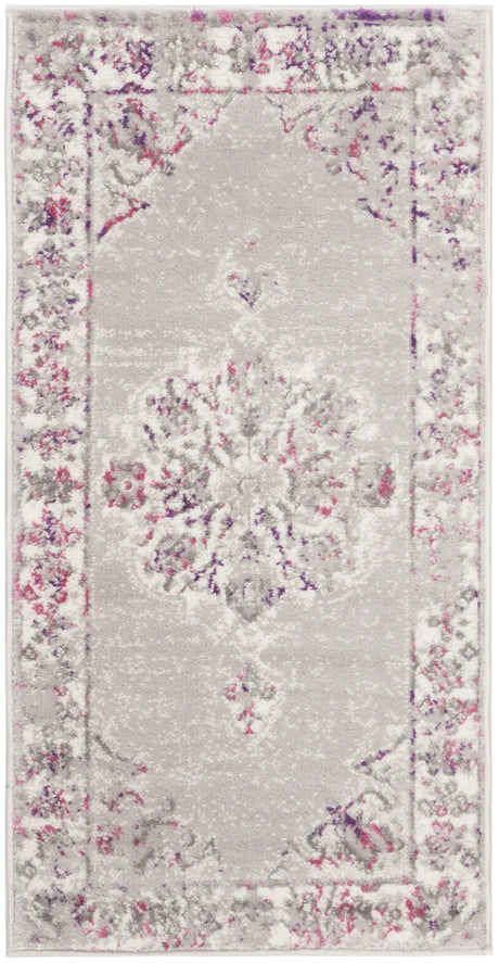 Safavieh Skyler 2'-0" x 4'-0" Rug in Grey / Pink