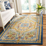 Safavieh Savonnerie 5'-0" x 8'-0" Rug in Blue / Ivory