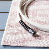 Safavieh Courtyard 4'-0" x 5'-7" Rug in Ivory / Pink