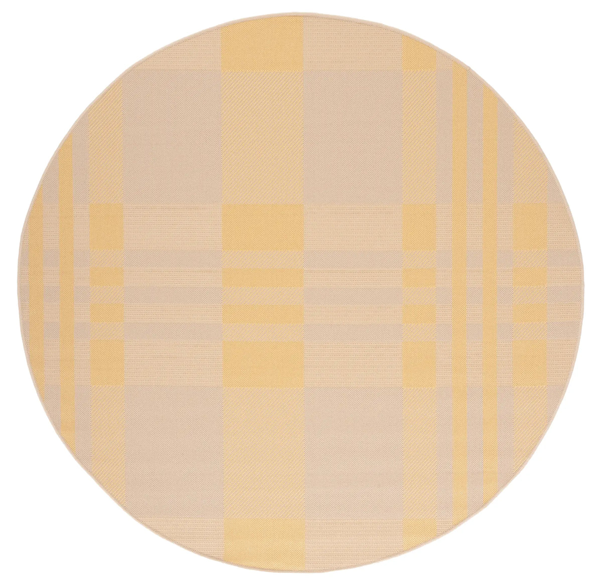 Safavieh Courtyard 6'-7" x 6'-7" Rug in Gold / Beige