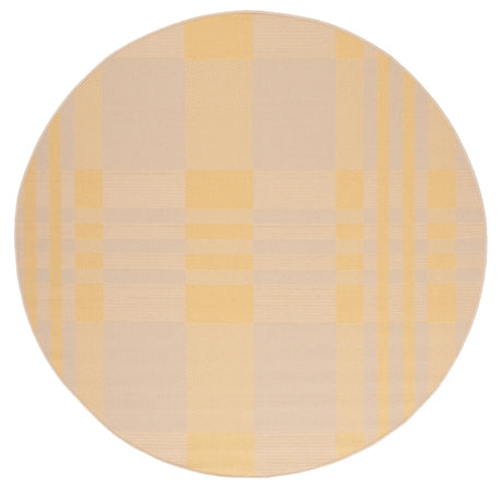 Safavieh Courtyard 6'-7" x 6'-7" Rug in Gold / Beige