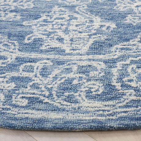 Safavieh Ebony 5'-0" x 5'-0" Rug in Ivory / Blue