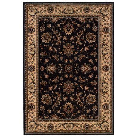 Oriental Weavers Sphinx Ariana 311k3 Black / Ivory Rugs - main flat