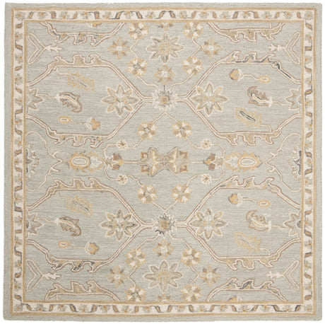 Safavieh Blossom 6'-0" x 6'-0" Rug in Slate / Beige