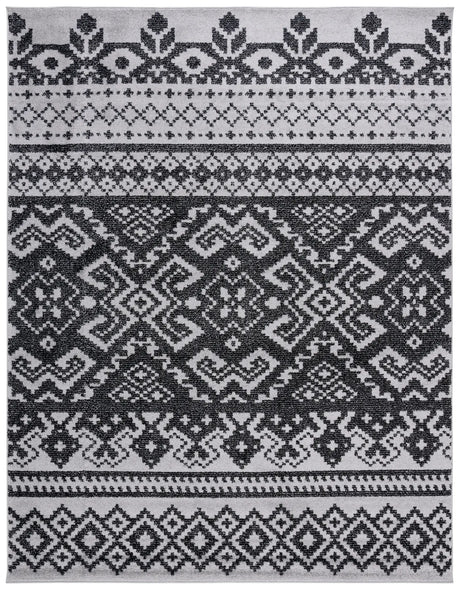 Safavieh Adirondack 10'-0" x 14'-0" Rug in Silver / Black