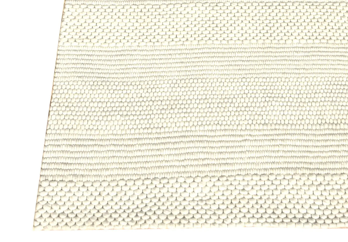 Dynamic Rugs Grove 6212 Handmade Modern Ivory Rug - Corner