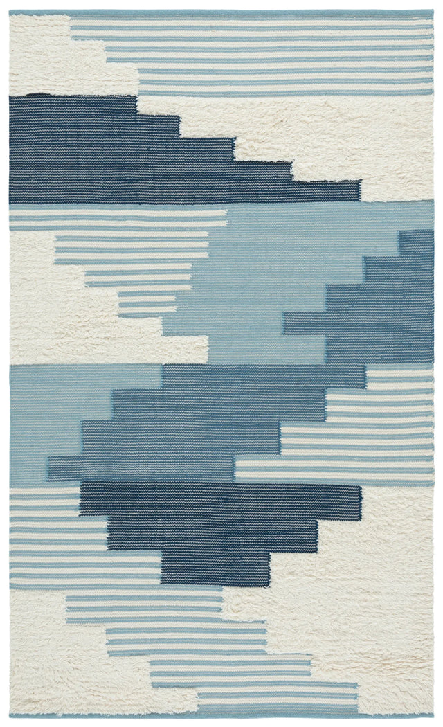 Safavieh Kenya 4'-0" x 6'-0" Rug in Blue / Ivory