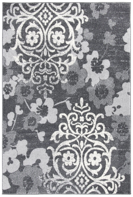 Safavieh Adirondack 4'-5" x 6'-5" Rug in Charcoal / Ivory