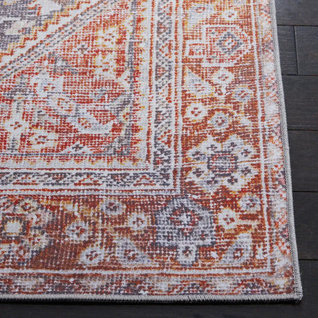 Safavieh Tucson 4'-0" x 6'-0" Rug in Grey / Rust