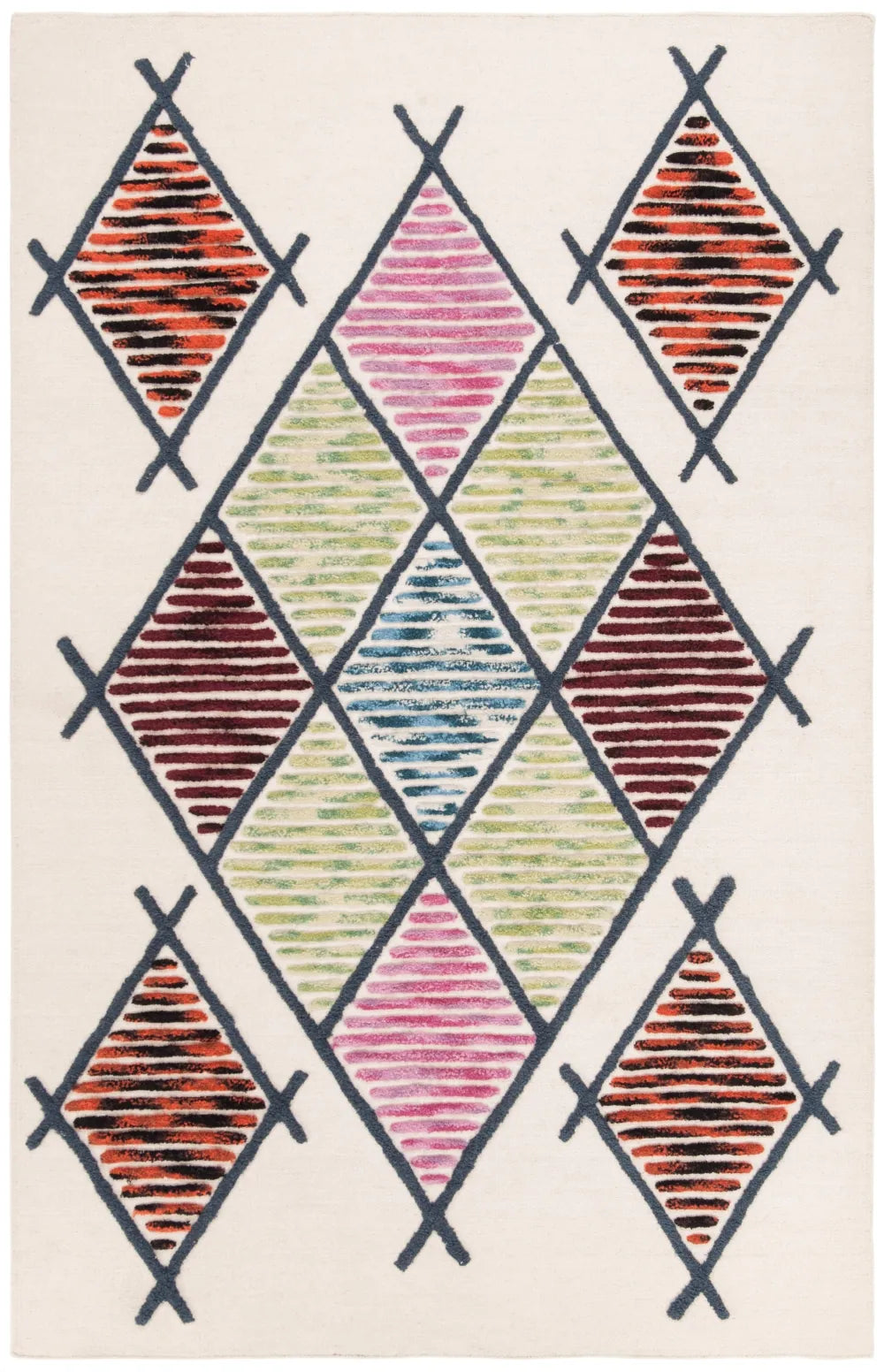 Safavieh Kenya 6'-0" x 9'-0" Rug in Ivory / Multi