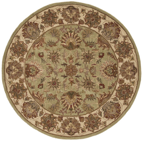Safavieh Heritage 6'-0" x 6'-0" Rug in Green / Gold